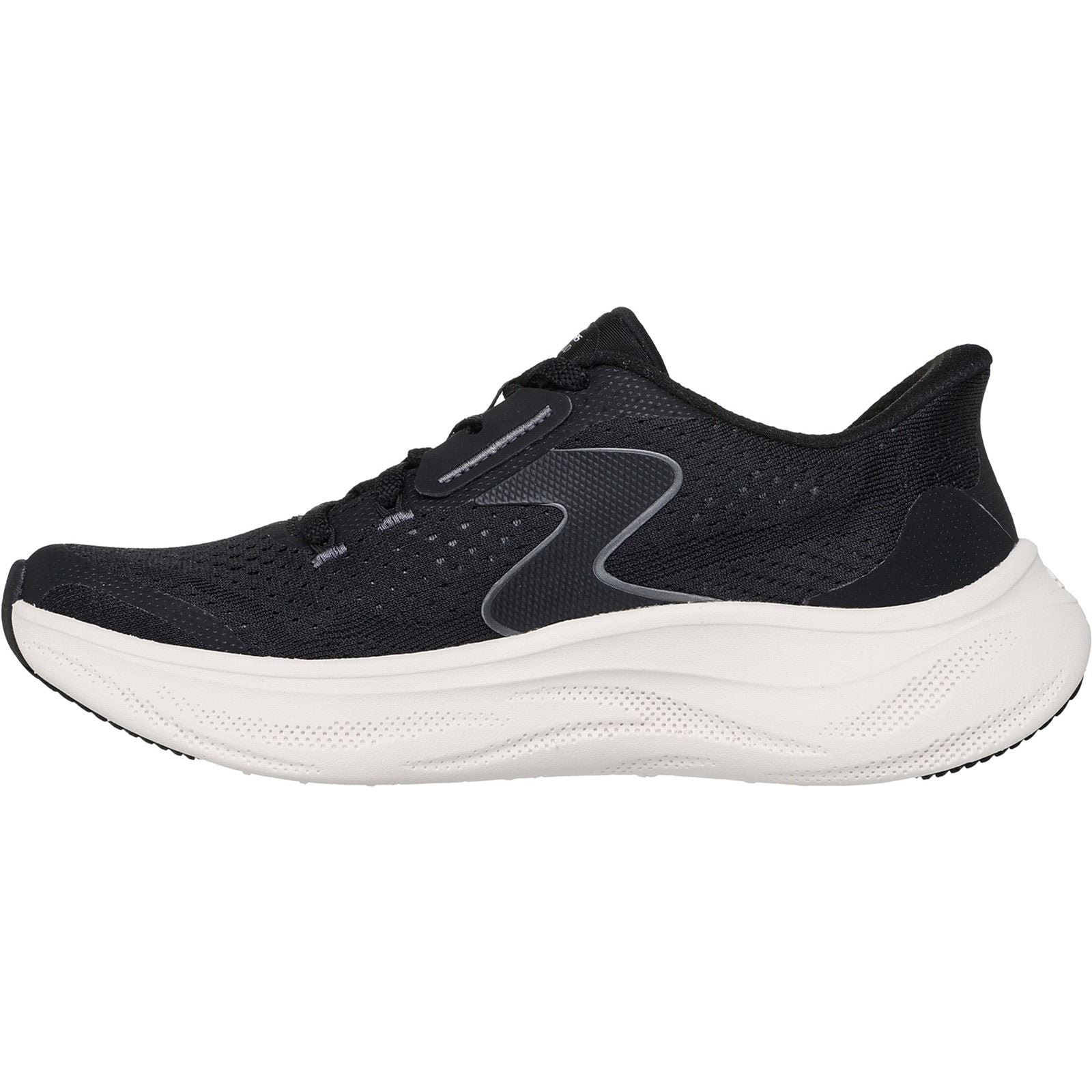 Skechers Skech Cloud Plush Horizon Synthetic Women's Black/White Trainers