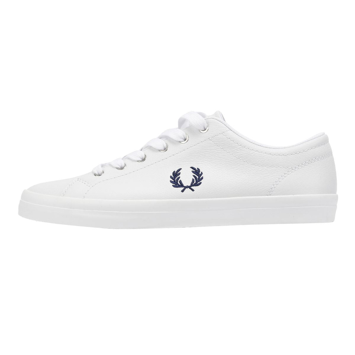 Fred Perry Baseline Leather Men's White/Navy Trainers