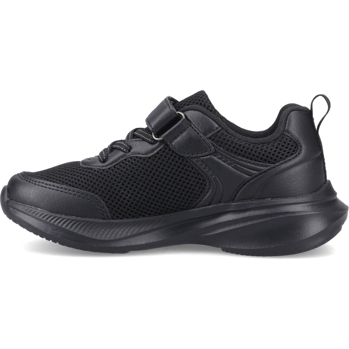 Hush Puppies Marty Textile Black Trainers