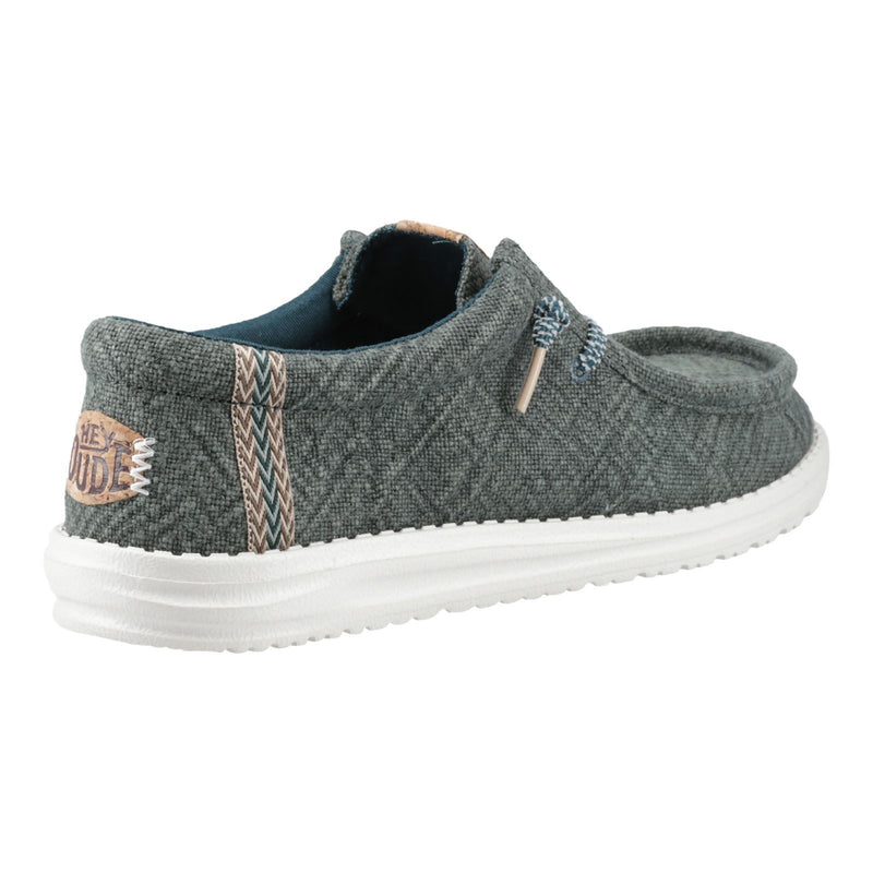 HEYDUDE Wally Jute Jute Men's Sea Green Moccasins Shoes