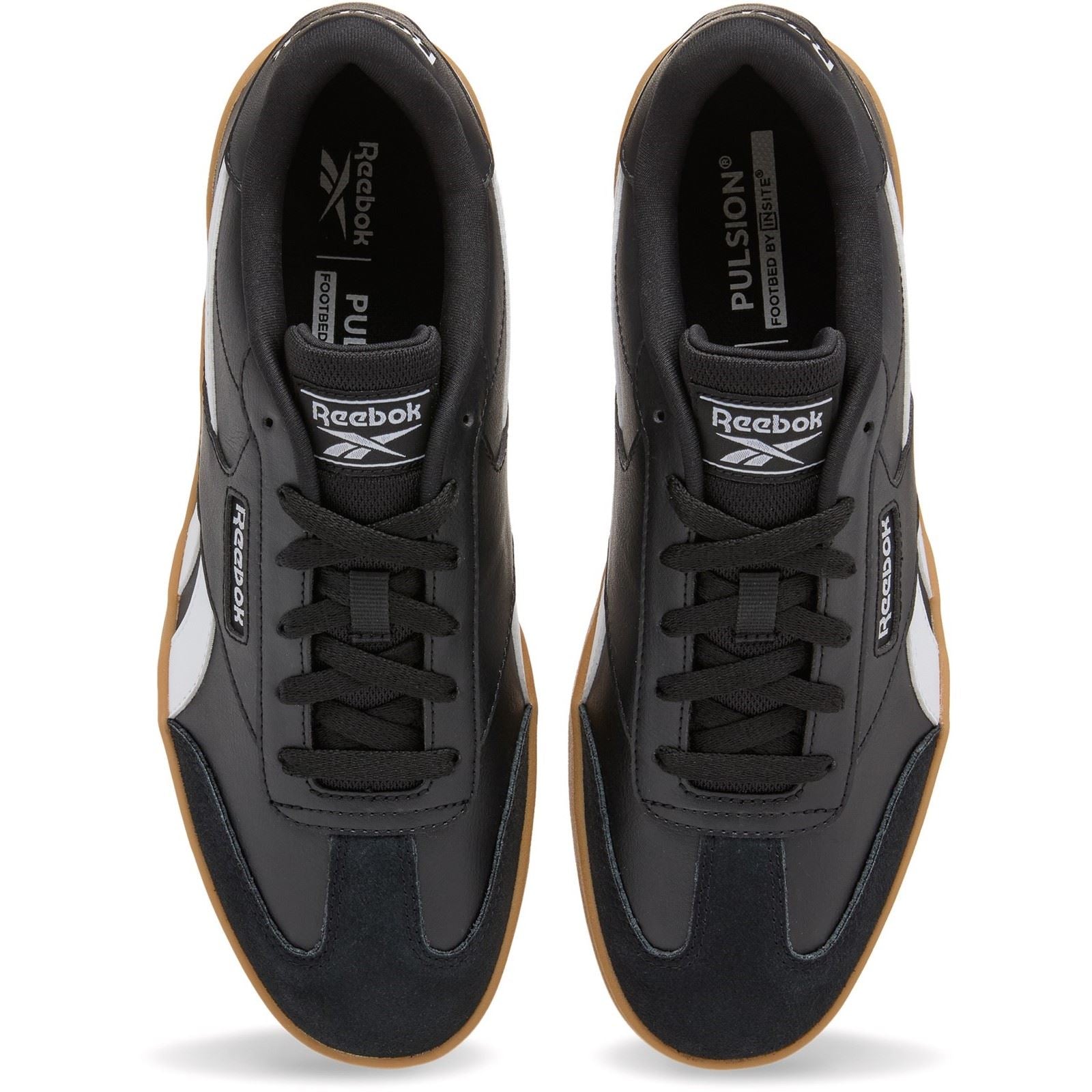 Reebok Forte Lounger Leather Men's Black/White/Gum Trainers