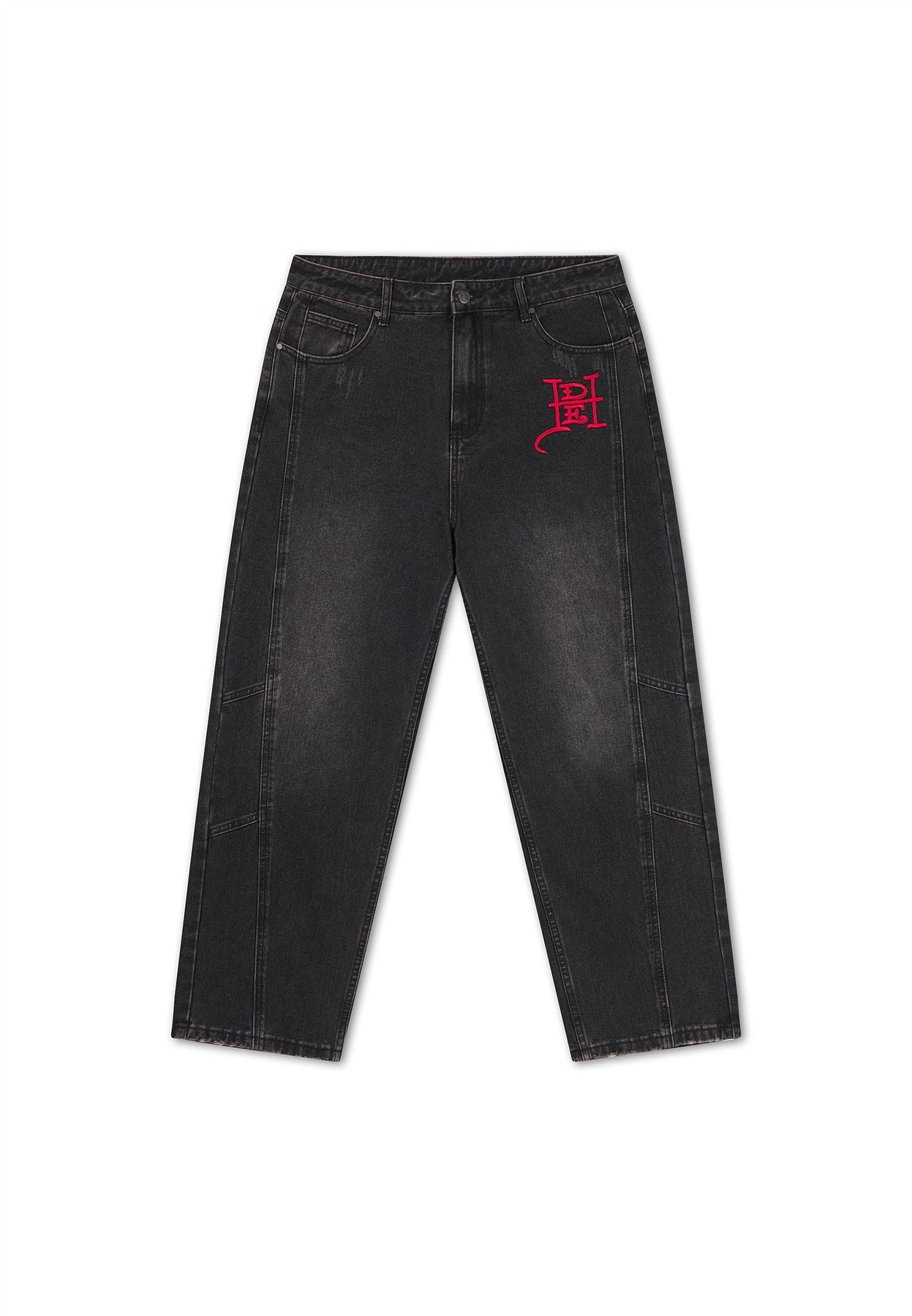 Ed Hardy Serpent Skull Graphic Washed Men's Black Jeans