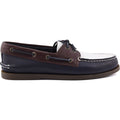 Sperry Authentic Original 2 Eye Leather Men's Navy/White/Brown Boat Shoes