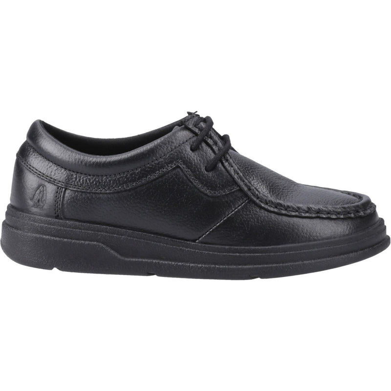Hush Puppies Ronan Mocc Leather Junior Black Moccasins Shoes