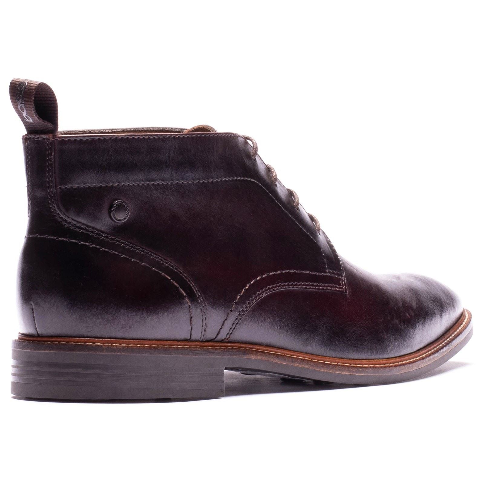 Base London Belgrave Leather Men's WASHED BROWN Ankle Boots