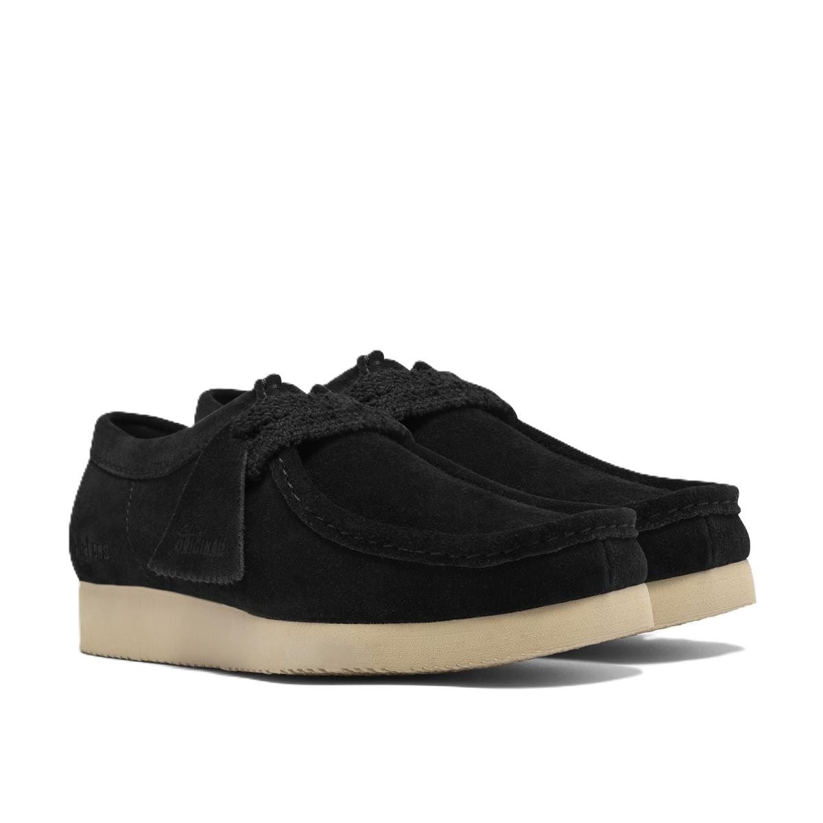 Clarks Originals Wallabee Lite Suede Women's Black Shoes