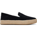 TOMS Carolina 100% Cow Women's Black Espadrilles