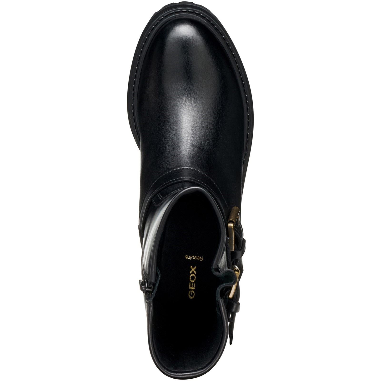 Geox D Iridea D Leather Women's Black Boots