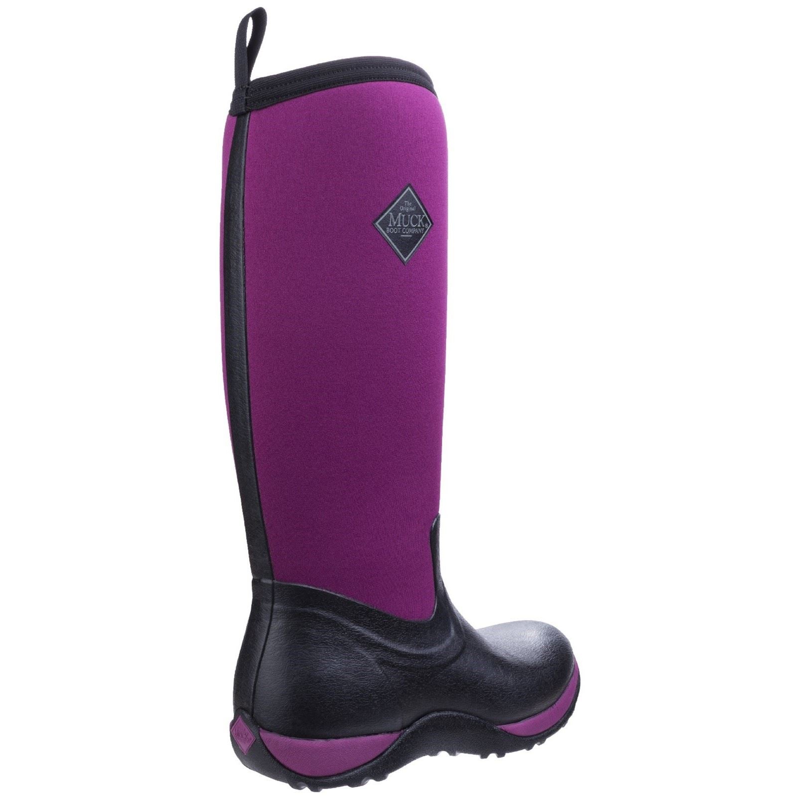 Muck Boots Arctic Adventure Synthetic Black/Maroon Wellington Boots