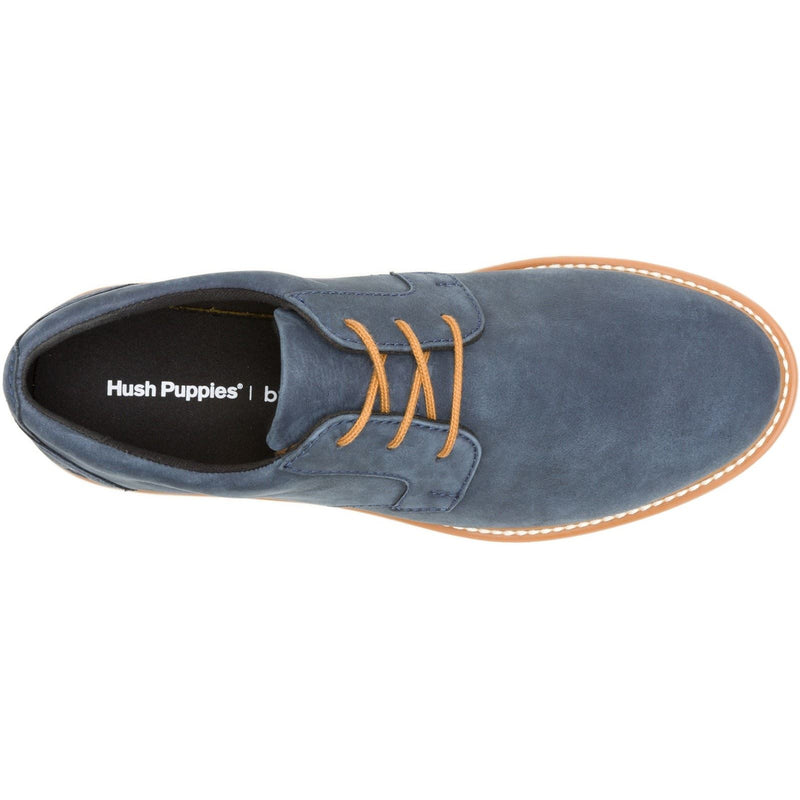 Hush Puppies Jenson Oxford Leather Men's Navy Lace-Up Shoes