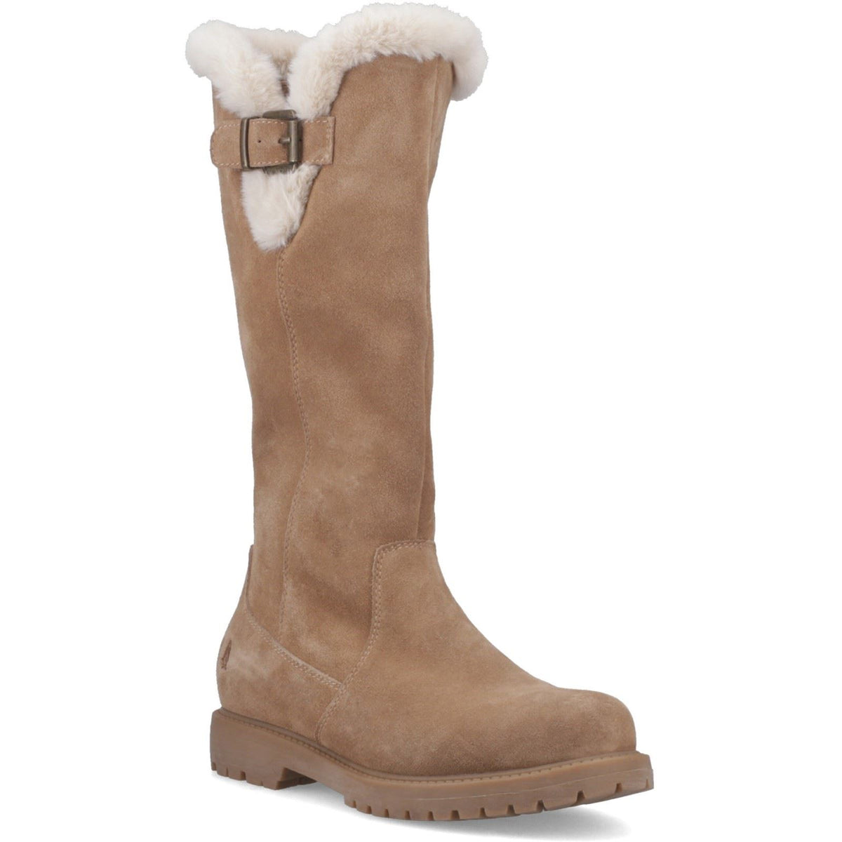 Hush Puppies Honor Long Suede Women's Light Tan Boots