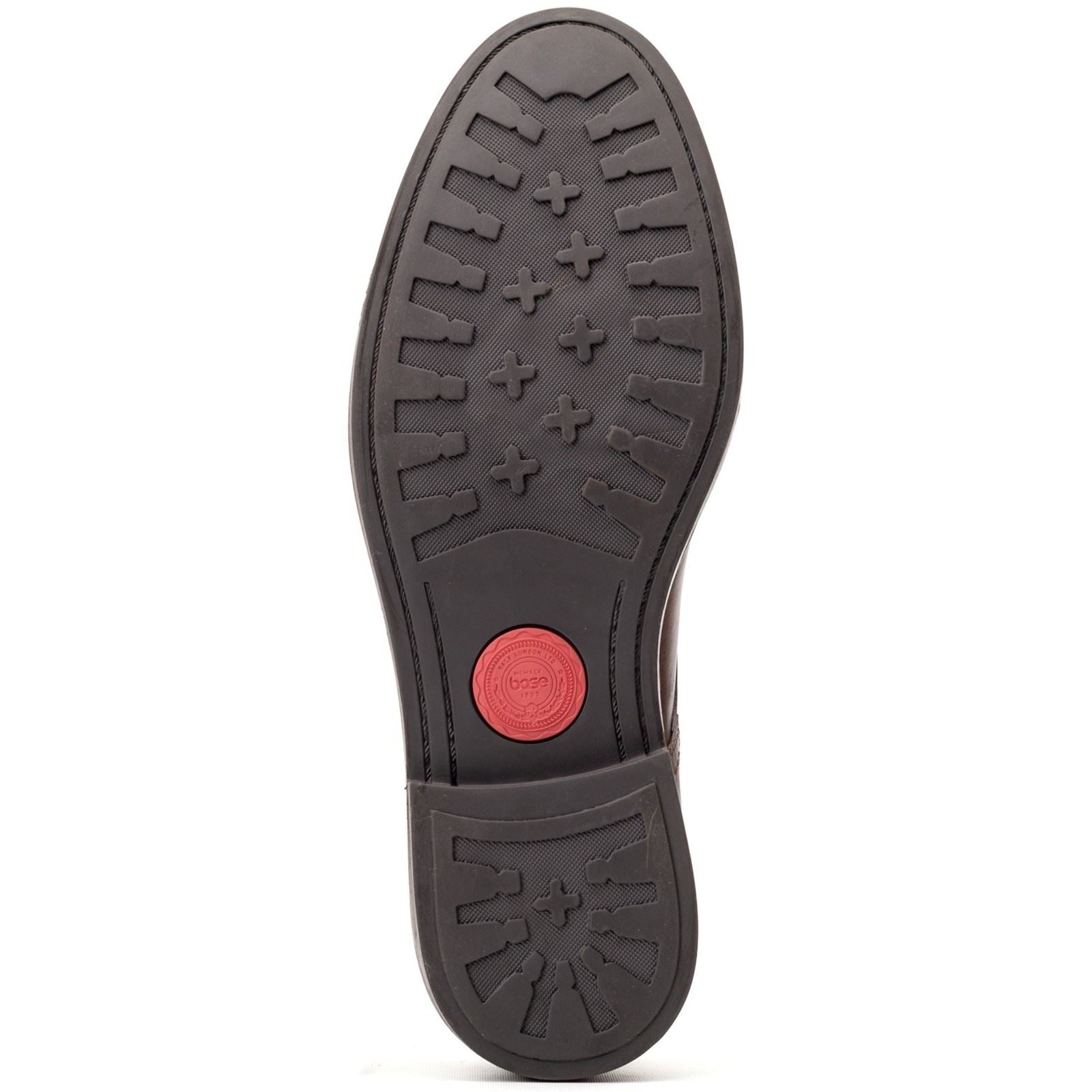 Base London Durham Leather Men's Burnt Brown Lace-Up Shoes