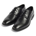 Pod Smyth Leather Men's Black Lace-Up Shoes
