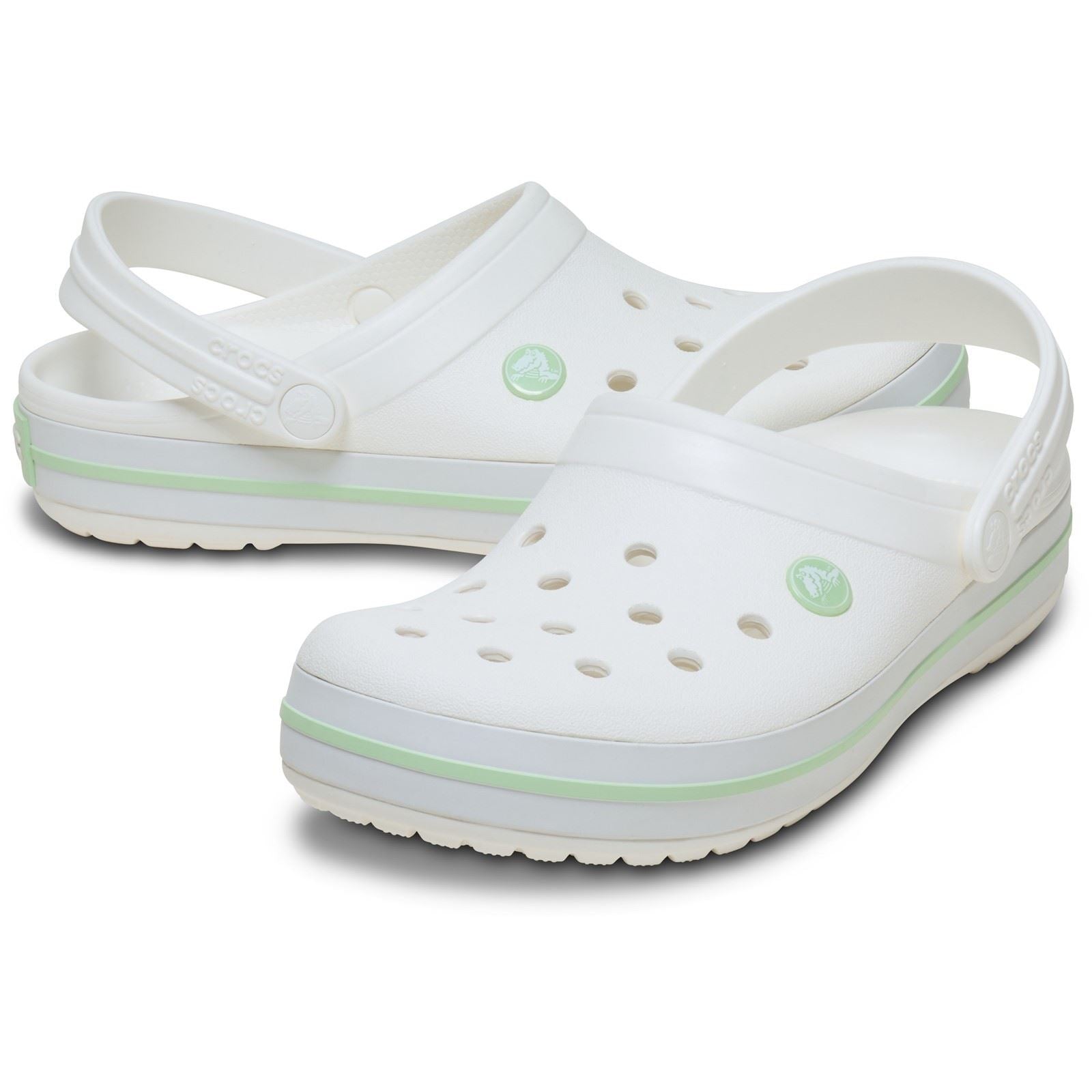 Crocs Crocband EVA Women's White/Serene Green Clogs
