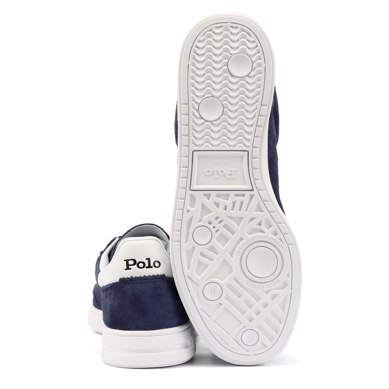 Ralph Lauren Bedford Suede Navy/White Trainers