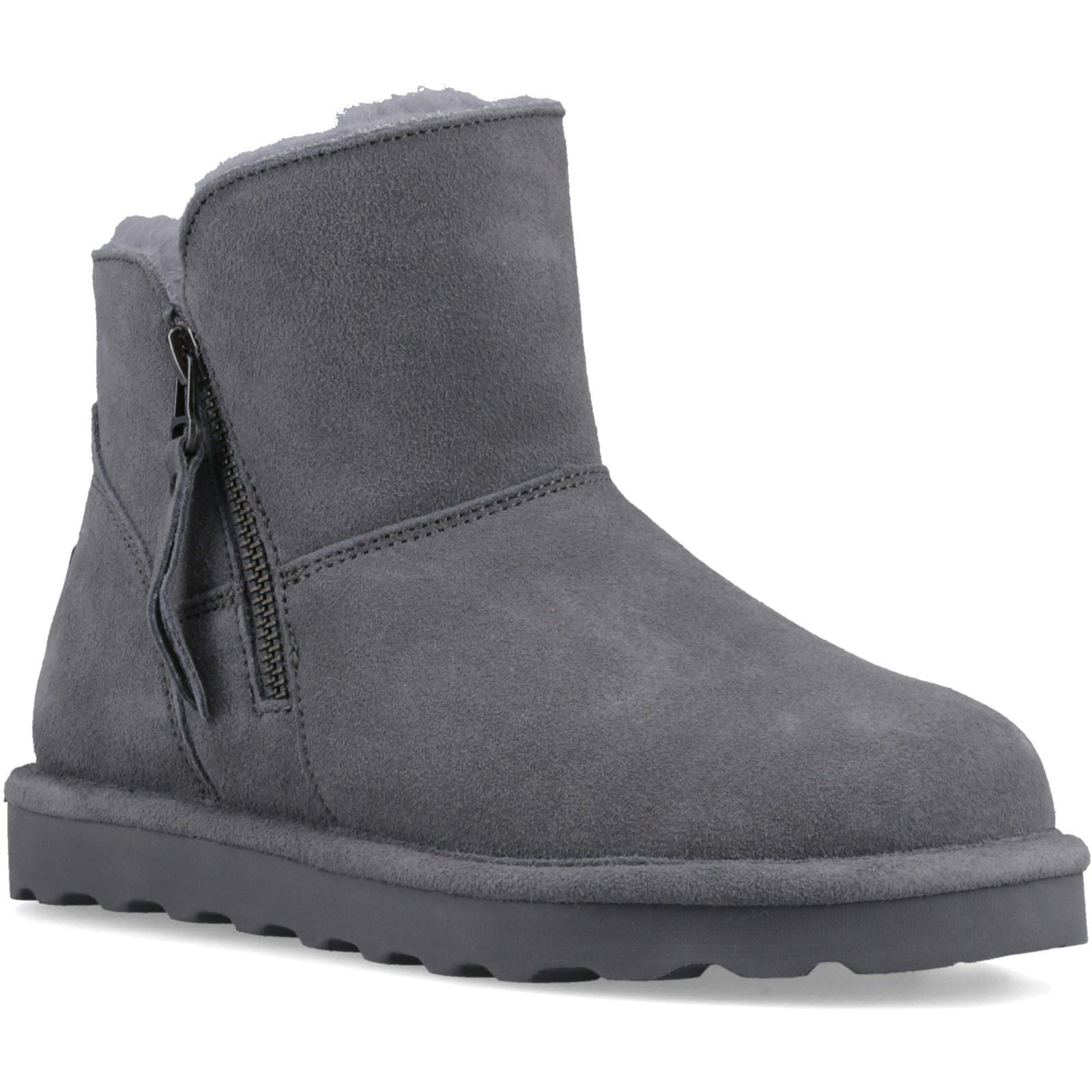 Bearpaw Magnolia Suede Women's Grey Winter Ankle Boots