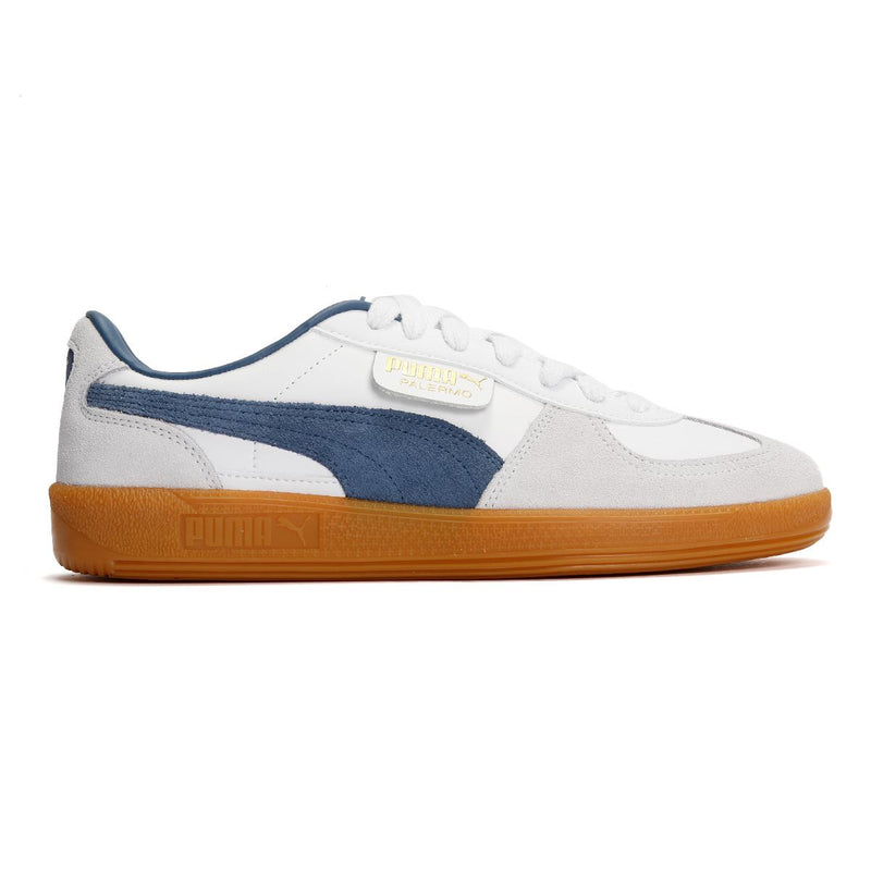 Puma Palermo Leather Men's White/Blue Trainers