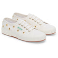 Superga Embroidery Linen Sunflower Linen Women's White Trainers