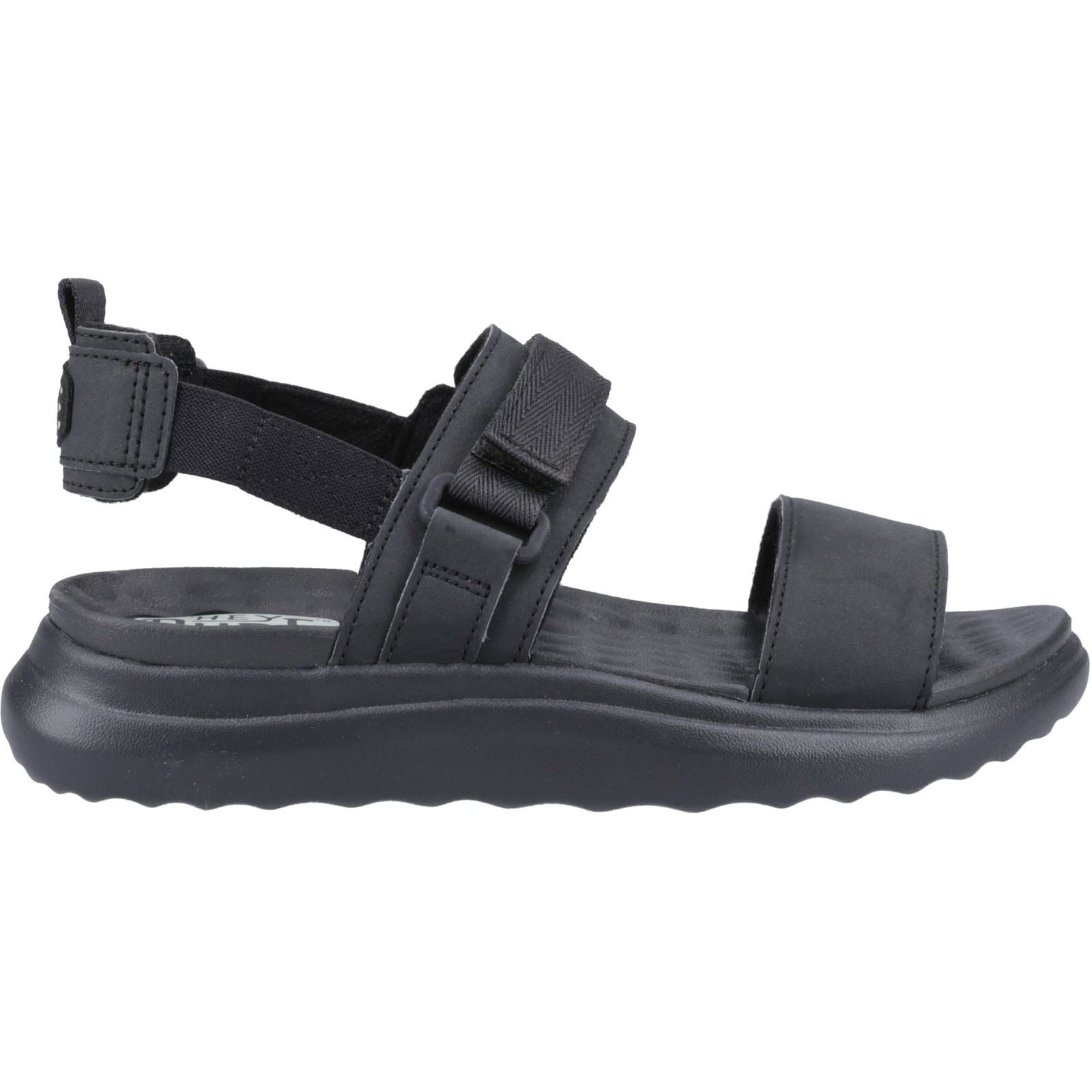 HEYDUDE Collins Mono Sport Textile Women's Black Sandals