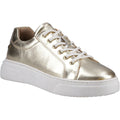 Hush Puppies Kathryn Leather Women's Gold Trainers