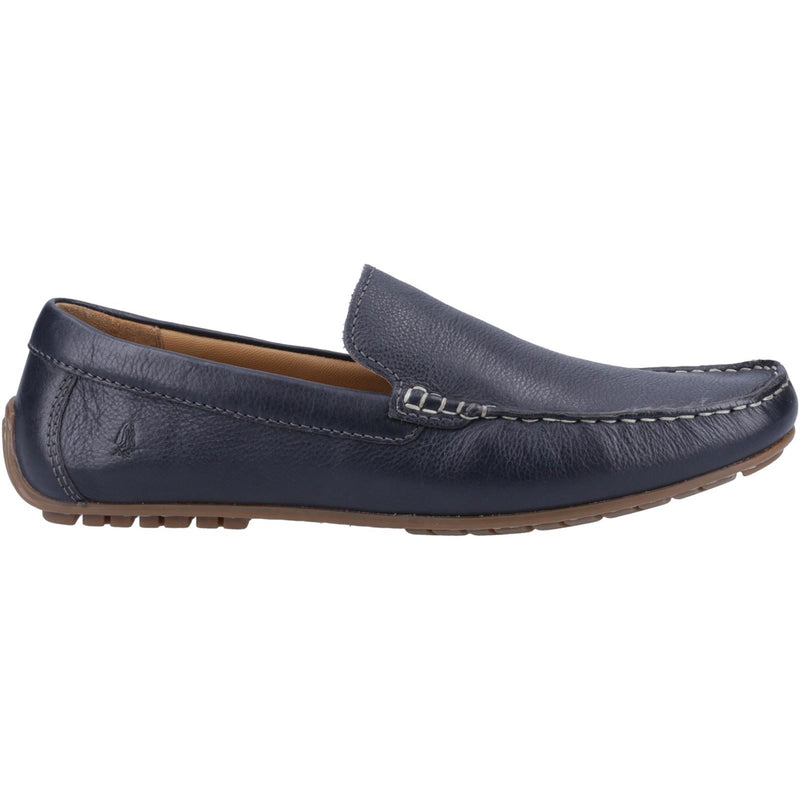 Hush Puppies Ralph Leather Men's Navy Boat Shoes