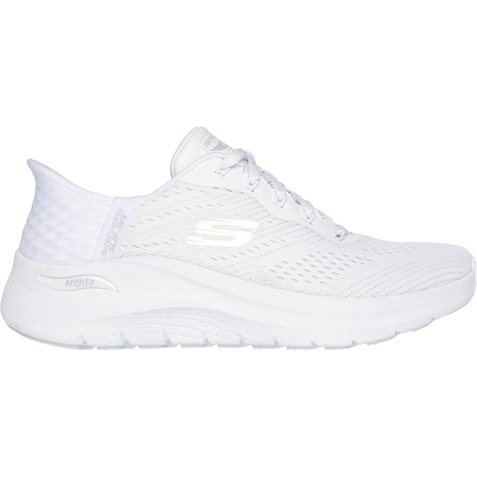 Skechers Arch Fit 2.0 - Easy Chic Textile Women's White Trainers
