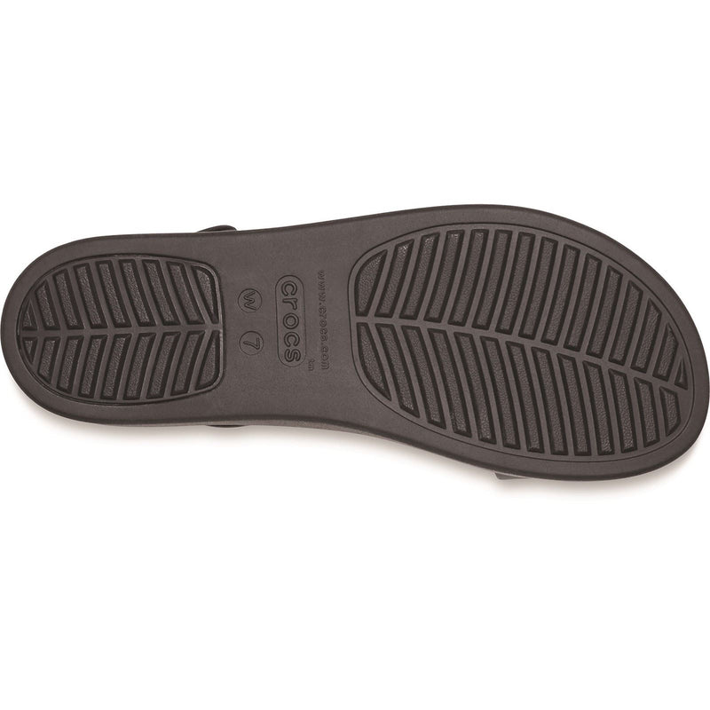 Crocs Brooklyn Low Wedge Synthetic Women's Black Sandals