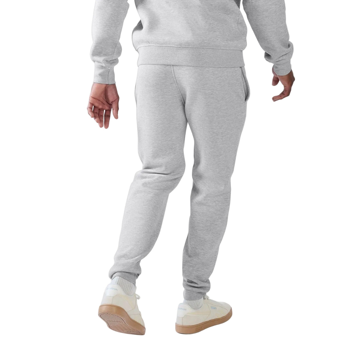 Reebok ID 2-Colour Logo Cuffed Joggers Cotton Men's Grey Joggers