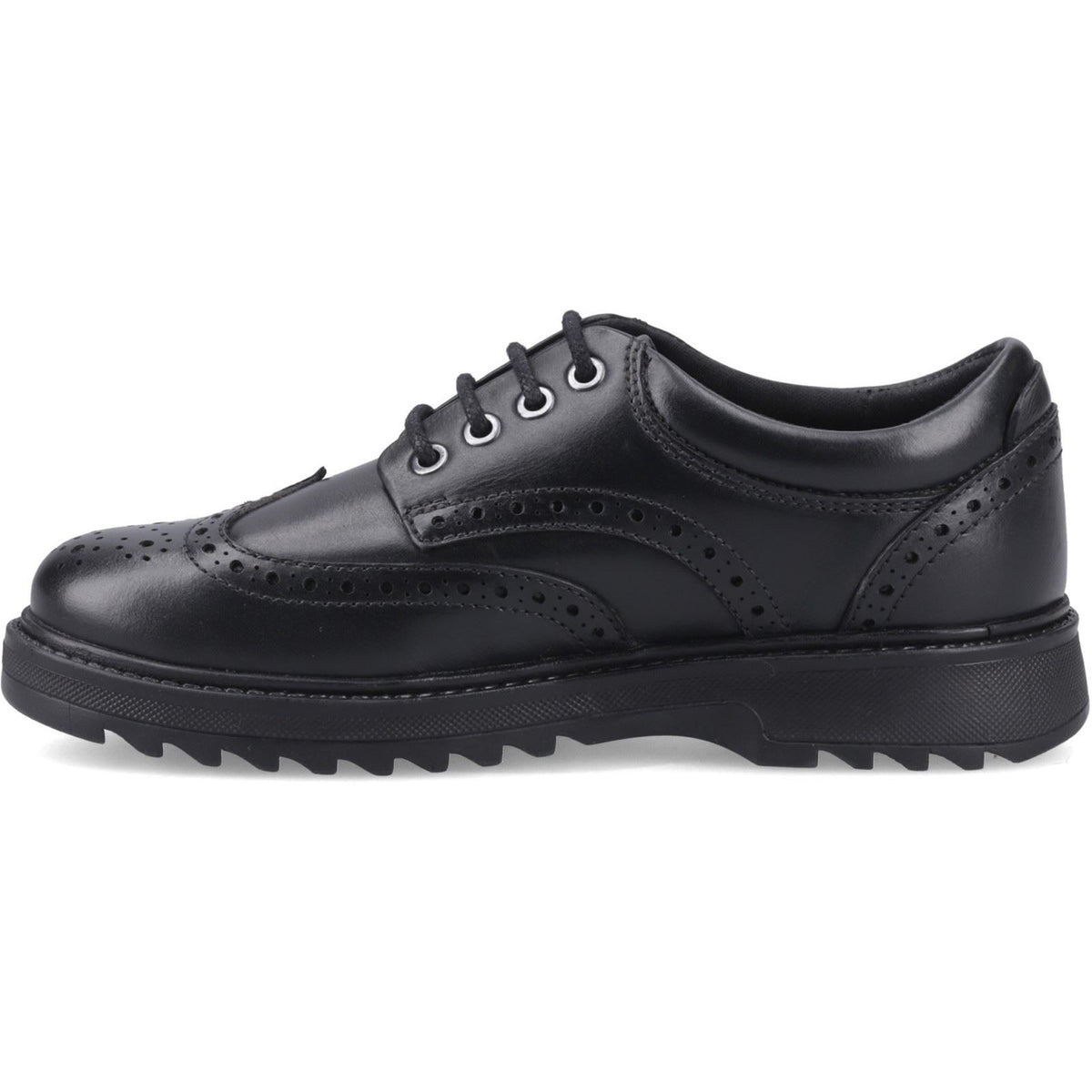 Hush Puppies Romeo Snr2 Leather Black Brogues