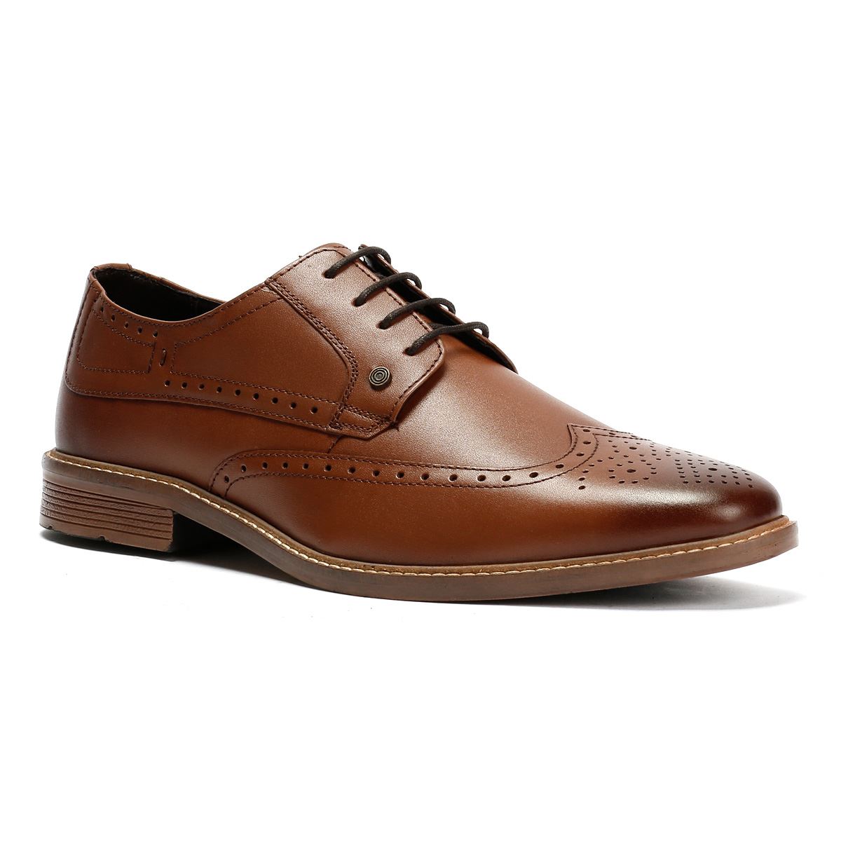 Lambretta Stockton Leather Men's Tan Lace-Up Shoes