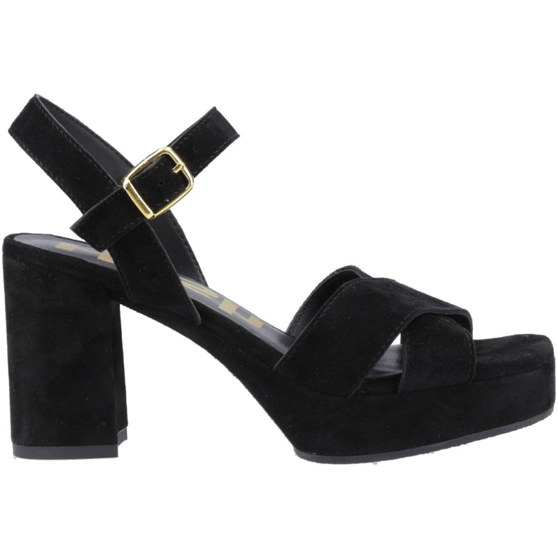 Hush Puppies Ophelia Suede Women's Black Sandals