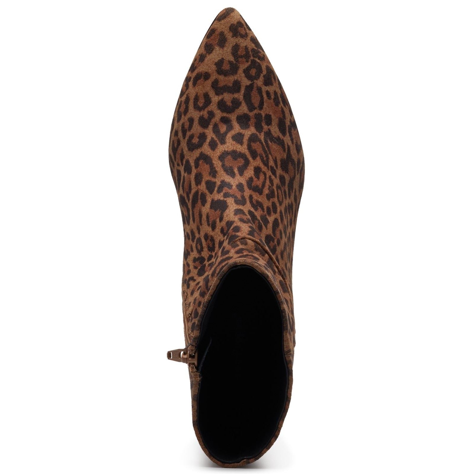 Hush Puppies Nahla Heel Leather Women's Leopard Heeled Ankle Boots
