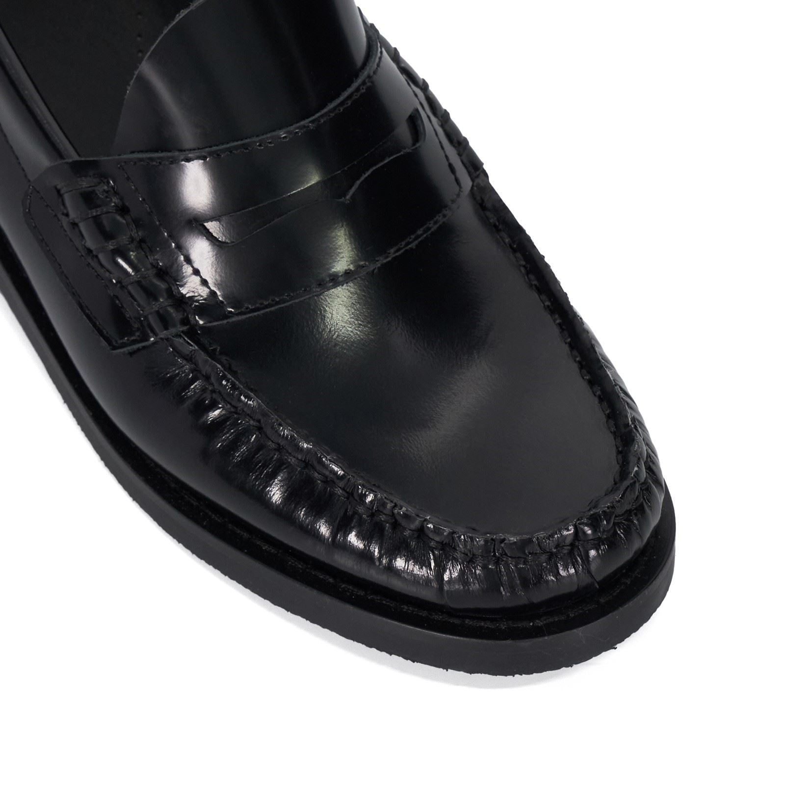 Dune Ginni Leather Women's Black Shoes