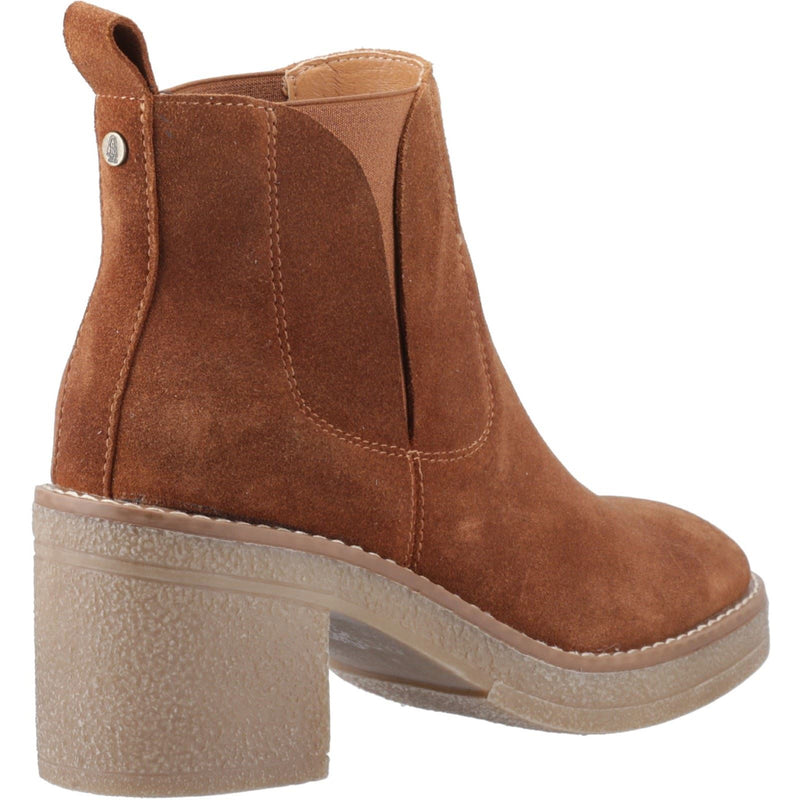 Hush Puppies Felicia Suede Women's Tan Heeled Chelsea Boots
