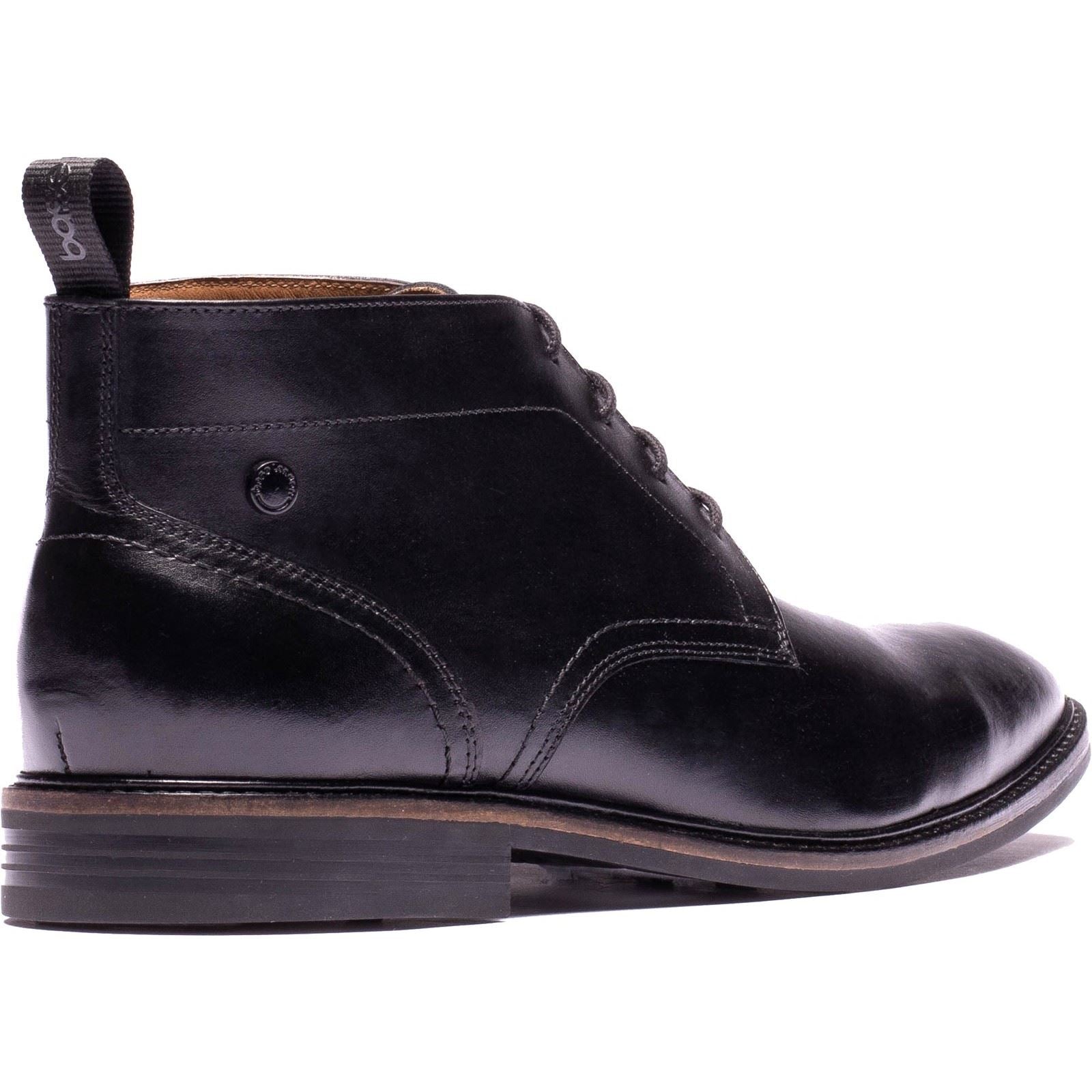 Base London Belgrave Leather Men's BLACK Ankle Boots