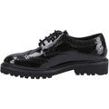 Hush Puppies Gabi Lace Up Patent Leather Junior Black Brogues