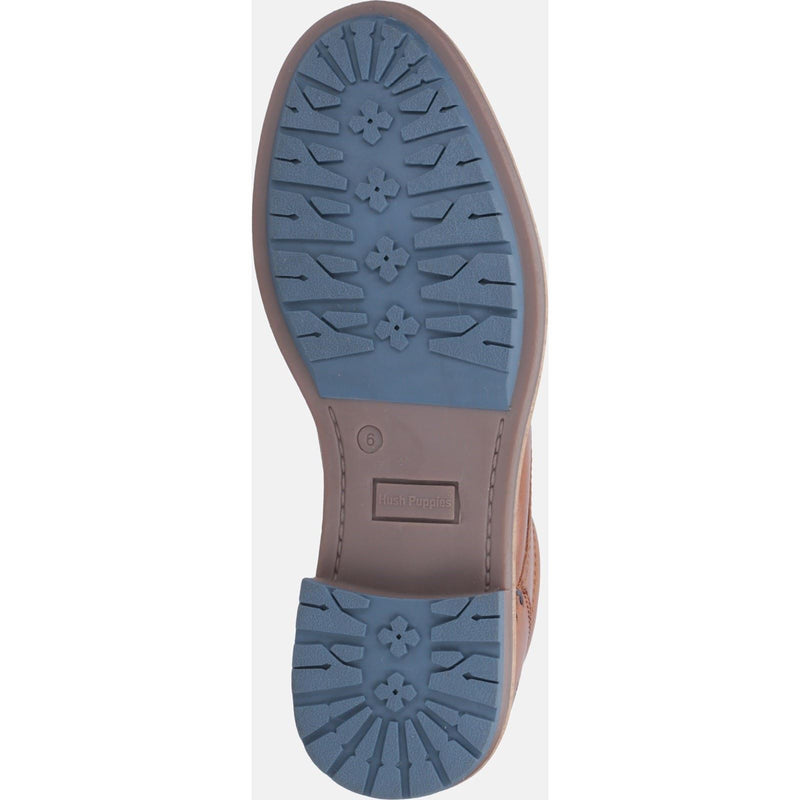 Hush Puppies Julian Leather Men's Tan Lace-Up Shoes