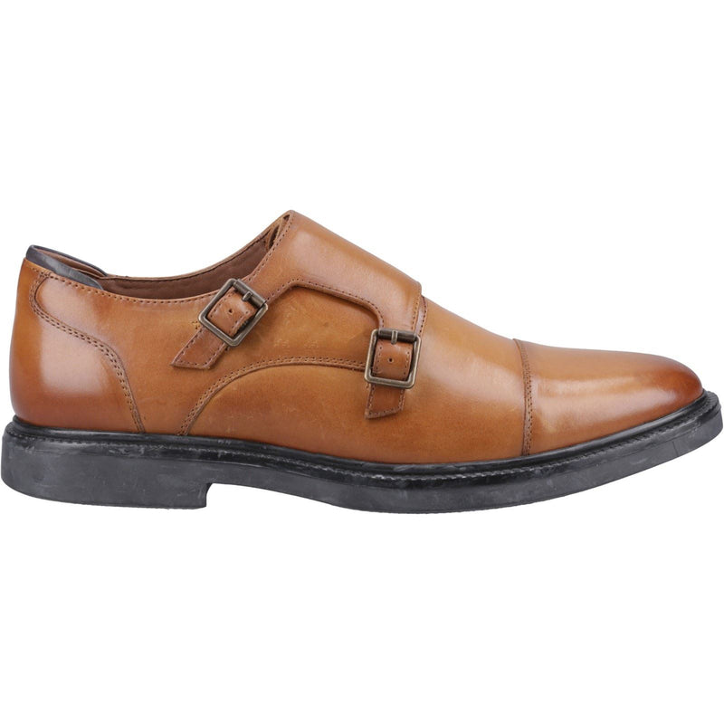 Hush Puppies Kane Leather Men's Tan Double Monk Shoes