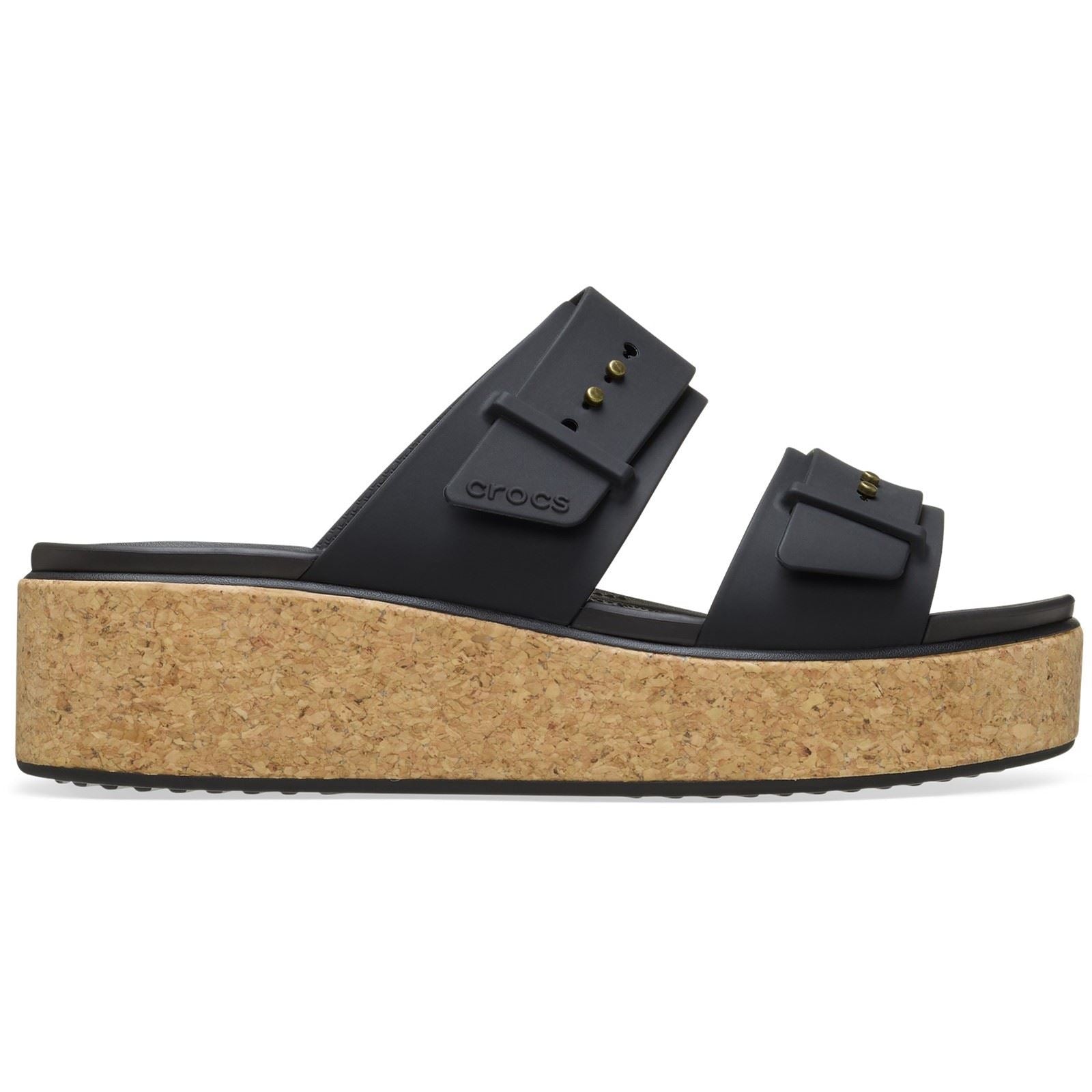 Crocs Brooklyn Buckle Women's Black Sandals