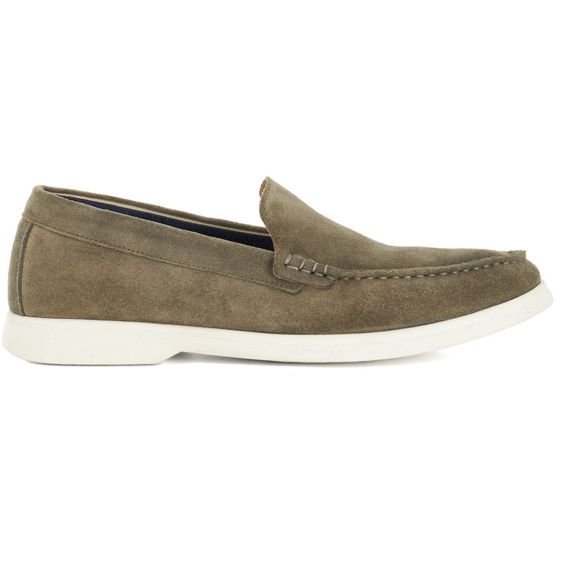 Dune Buftonn Suede Men's Khaki Loafers