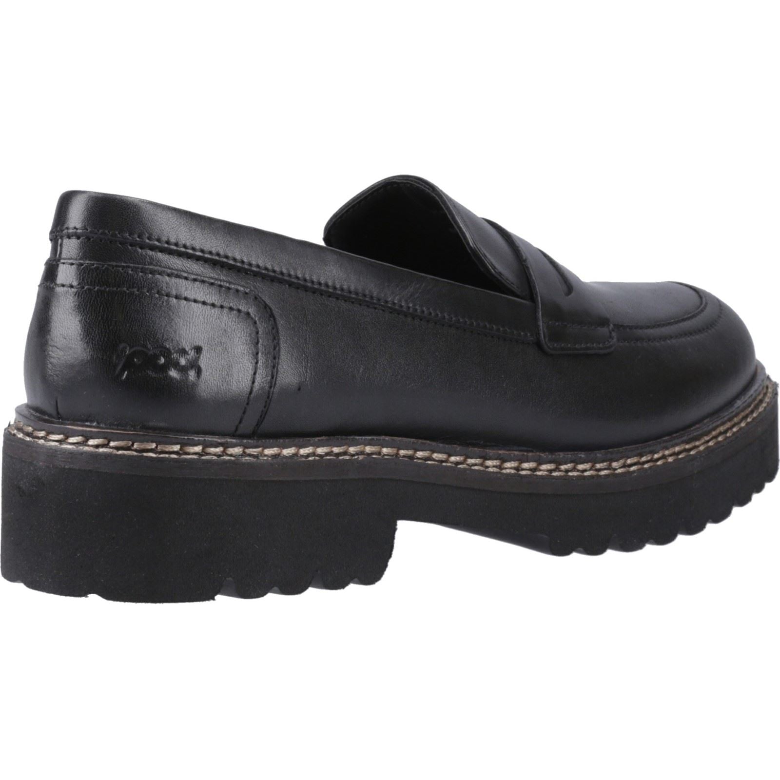 Pod Kenny Leather Women's Black Loafers