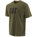 Caterpillar Trademark Logo Cotton Men's Green T-Shirt