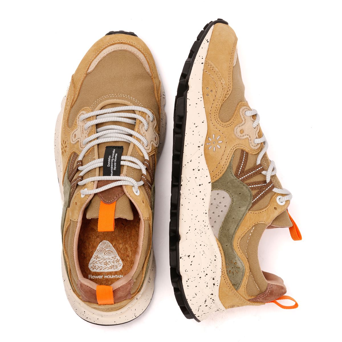 Flower Mountain Yamano 3 Men's Khaki/Green Trainers