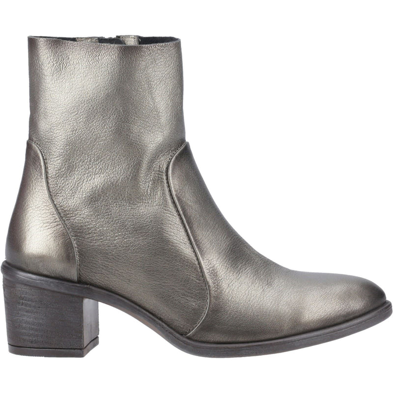 Hush Puppies Winona Leather Women's Pewter Boots