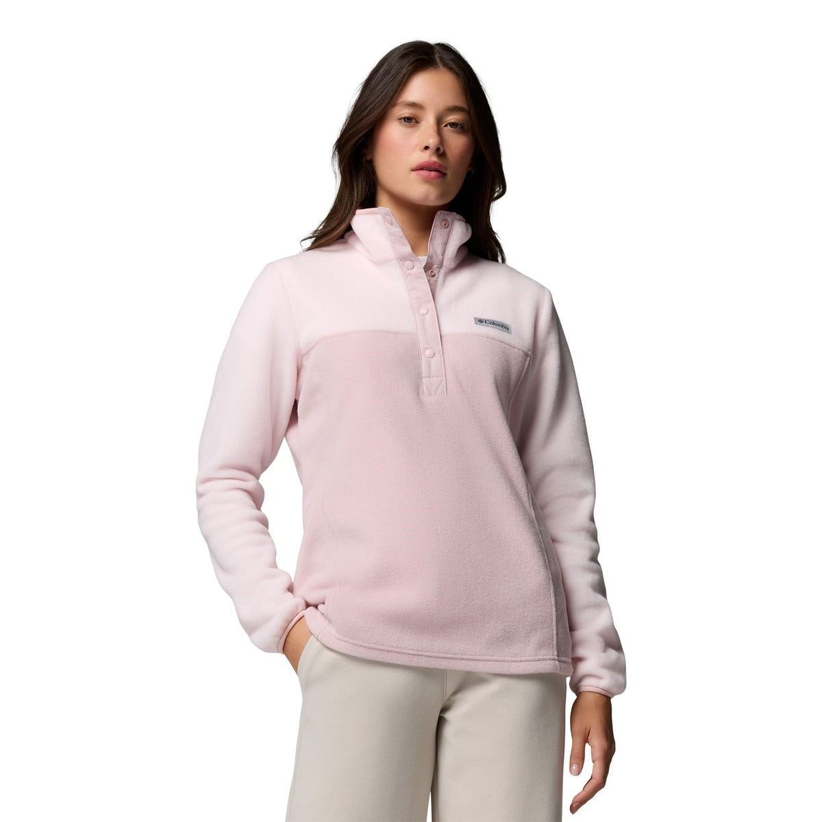 Columbia Benton Springs 1/2 Snap Pull Over II Polyester Women's Pink Fleece Pullover