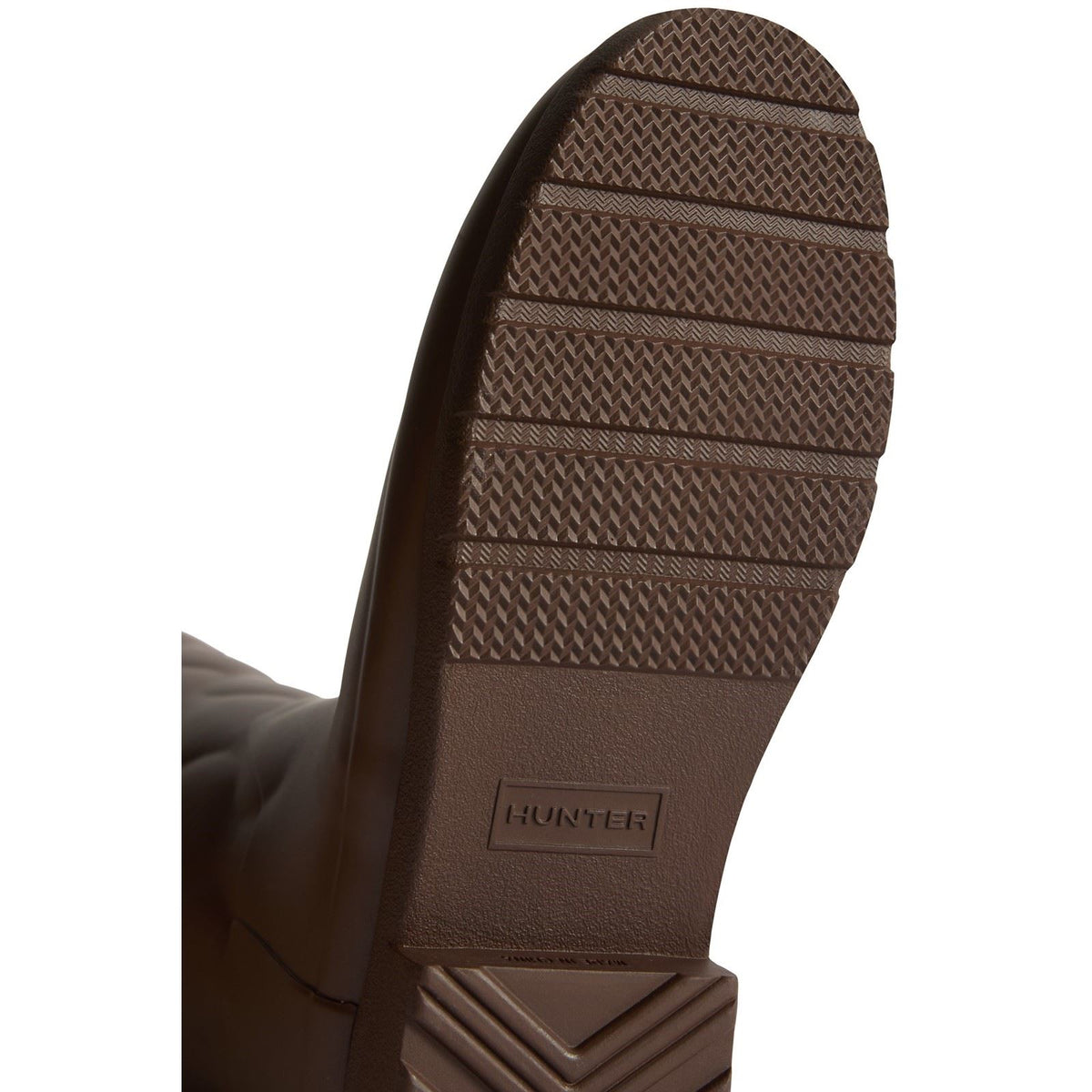 Hunter Originals Refined Tall Rubber Women's Brown Bolt Wellington Boots