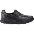 Hush Puppies Sergio Leather Youth Boy's Black Loafers