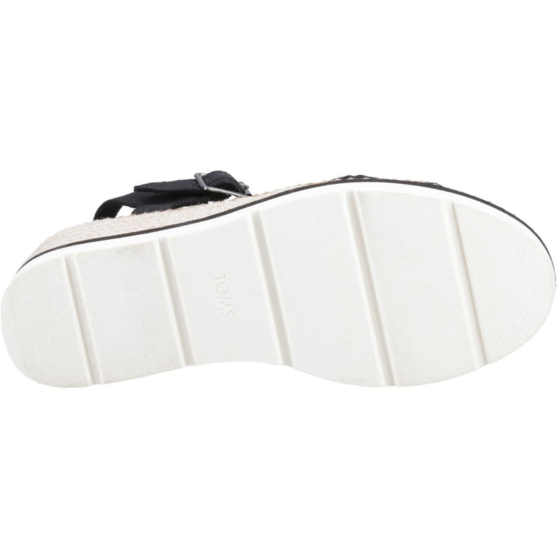 TOMS Darya Synthetic Women's Black Sandals