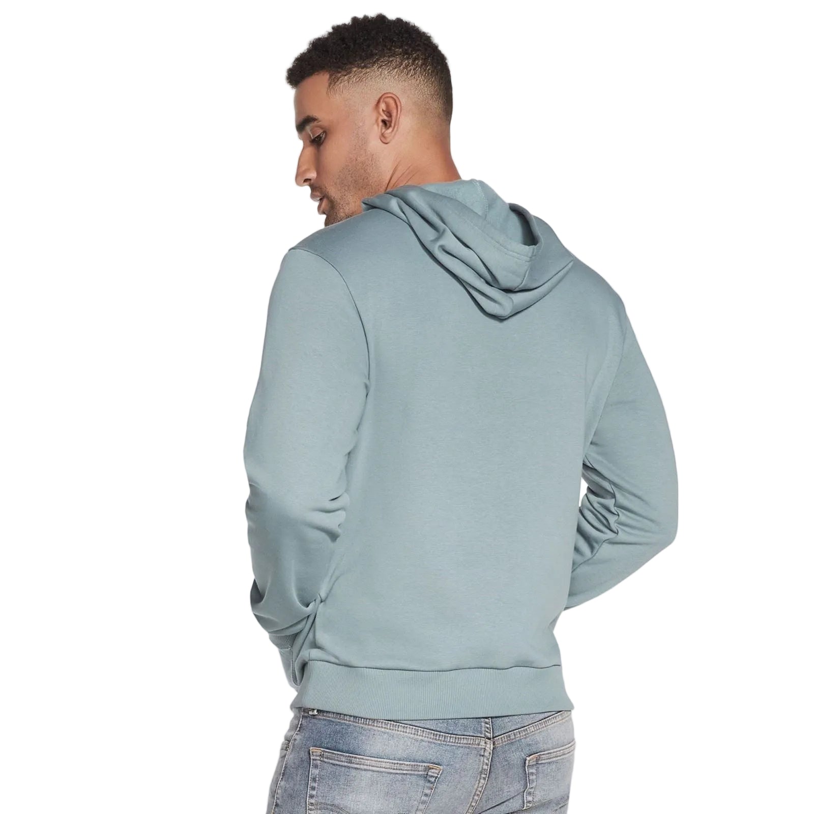 Skechers Performance Heritage Cotton Men's Blue Hooded Sweatshirt