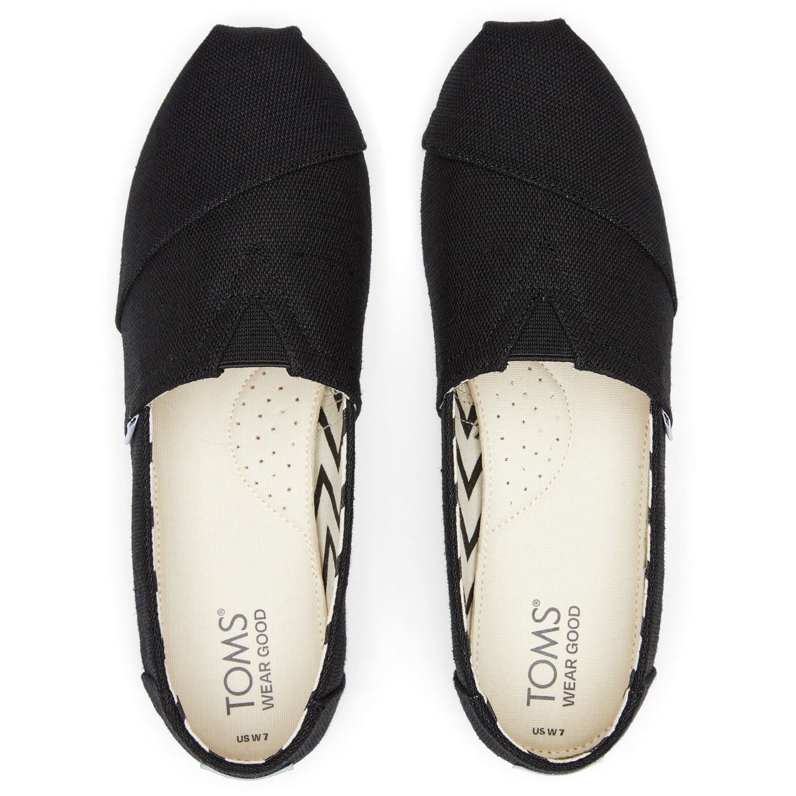 TOMS Alpargata Classic Cotton Women's Black Espadrilles